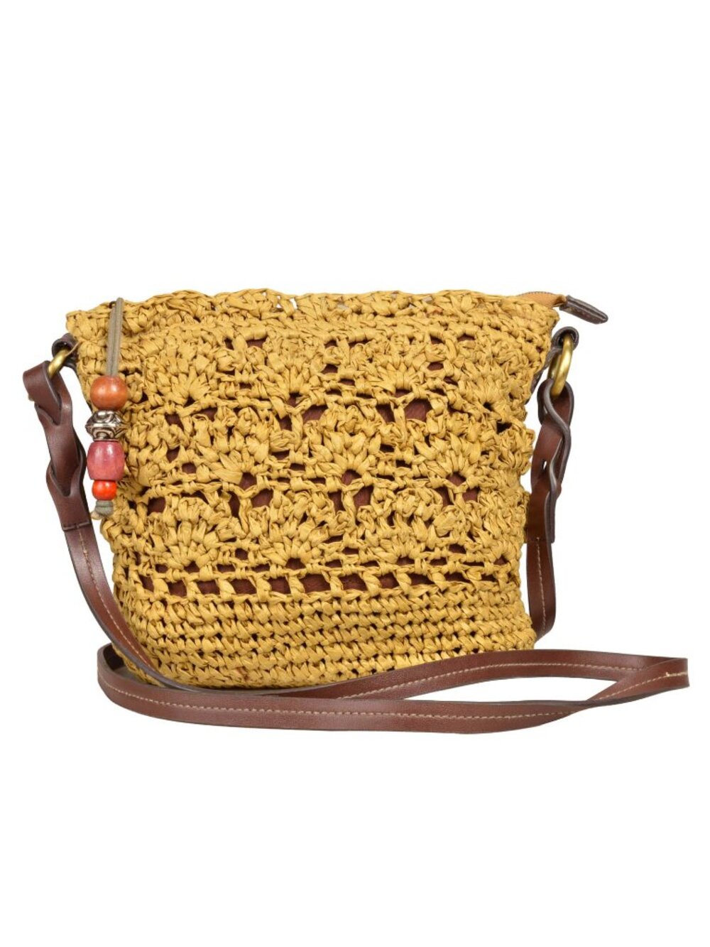 St. John's Bay Braided Paper Straw Small Crossbody